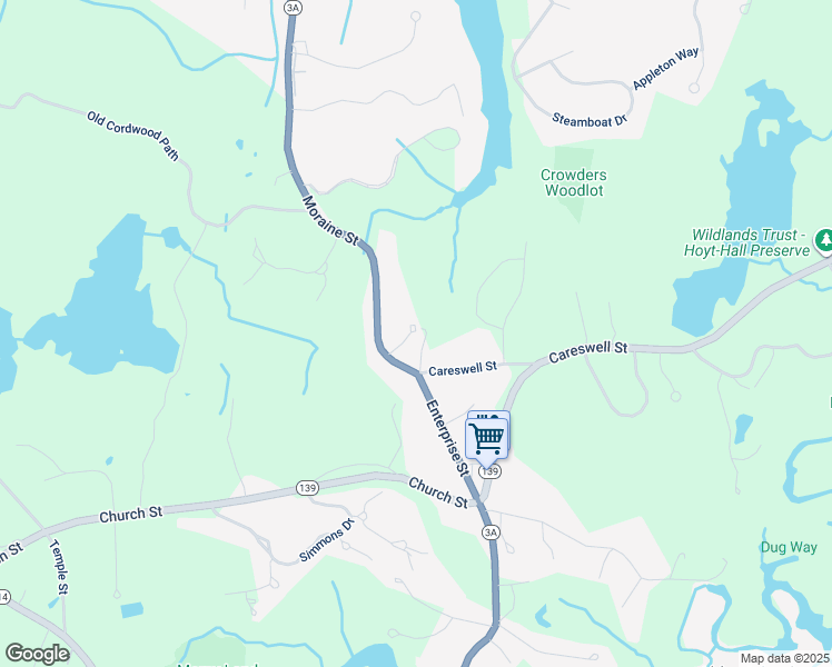 map of restaurants, bars, coffee shops, grocery stores, and more near 23 Reserve Way in Duxbury
