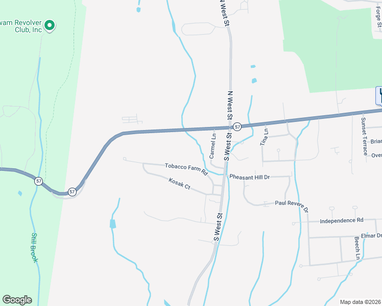 map of restaurants, bars, coffee shops, grocery stores, and more near 479 Southwick Street in Agawam