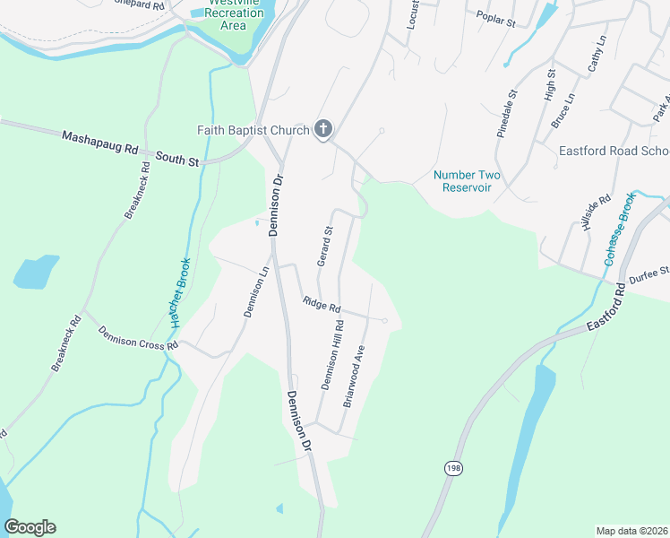 map of restaurants, bars, coffee shops, grocery stores, and more near 51 Marc Avenue in Southbridge