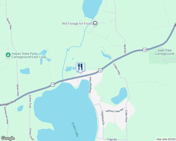 map of restaurants, bars, coffee shops, grocery stores, and more near 6346 McIntire Court in Tipton