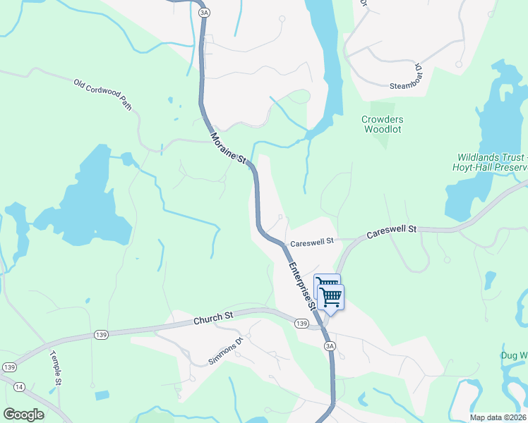 map of restaurants, bars, coffee shops, grocery stores, and more near 147 Enterprise Street in Duxbury