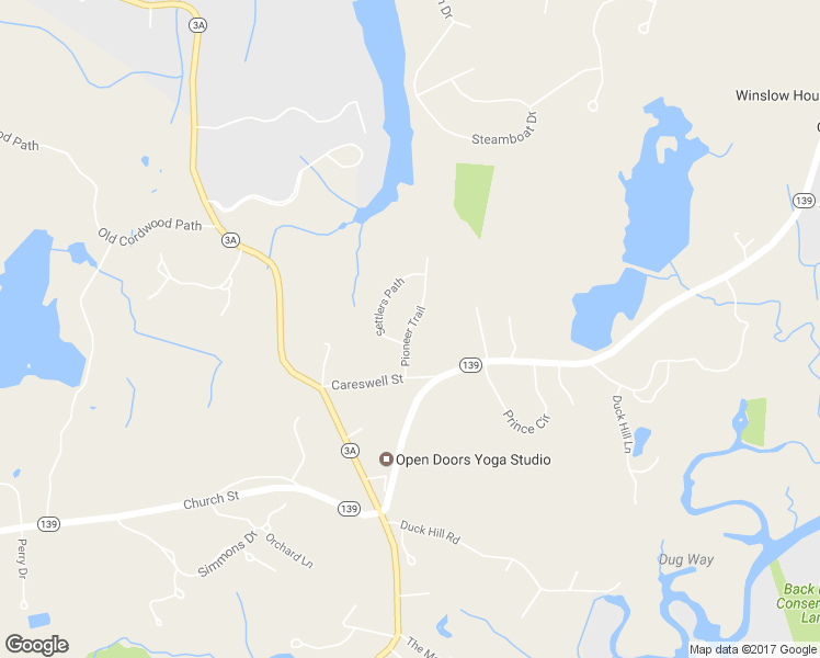 map of restaurants, bars, coffee shops, grocery stores, and more near 52 Pioneer Trail in Marshfield