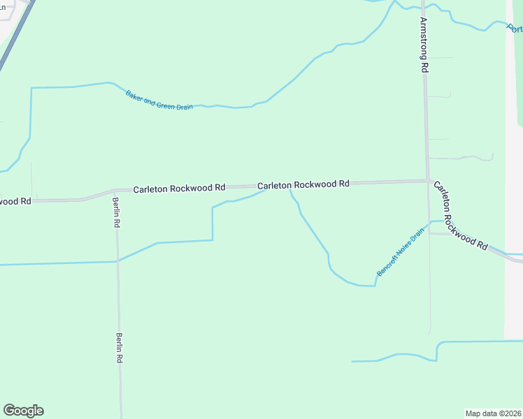 map of restaurants, bars, coffee shops, grocery stores, and more near 4550 Carleton Rockwood Road in Charter Township of Berlin
