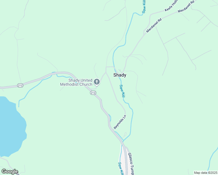 map of restaurants, bars, coffee shops, grocery stores, and more near 81 Reynolds Lane in Shady
