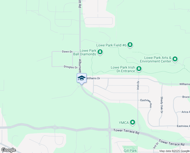 map of restaurants, bars, coffee shops, grocery stores, and more near 690 West Williams Drive in Marion
