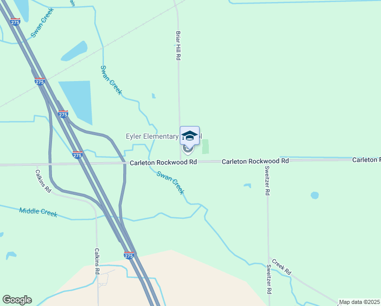 map of restaurants, bars, coffee shops, grocery stores, and more near 1335 Carleton Rockwood Road in Carleton