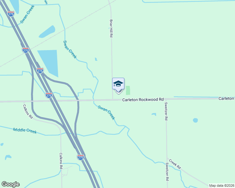 map of restaurants, bars, coffee shops, grocery stores, and more near 13040 Briar Hill Road in Carleton