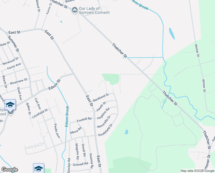 map of restaurants, bars, coffee shops, grocery stores, and more near 35 Nadine Road in Brockton