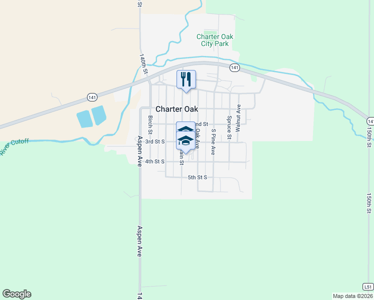 map of restaurants, bars, coffee shops, grocery stores, and more near 321 Main Street in Charter Oak