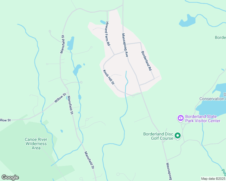 map of restaurants, bars, coffee shops, grocery stores, and more near 18 Knob Hill Street in Sharon