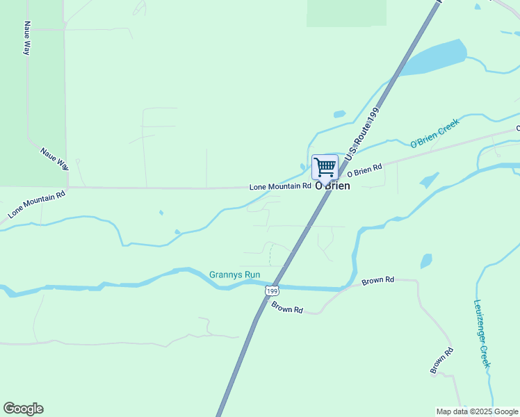 map of restaurants, bars, coffee shops, grocery stores, and more near 469 Lone Mountain Road in O'Brien