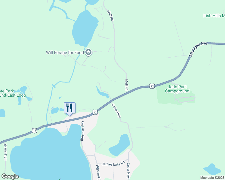 map of restaurants, bars, coffee shops, grocery stores, and more near 6244 Michigan Avenue in Tipton