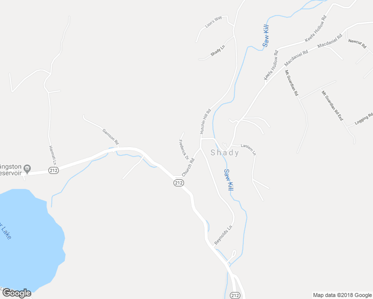 map of restaurants, bars, coffee shops, grocery stores, and more near 10 Frederick Drive in Bearsville
