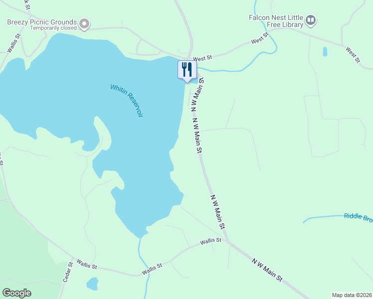 map of restaurants, bars, coffee shops, grocery stores, and more near 218 North West Main Street in Douglas