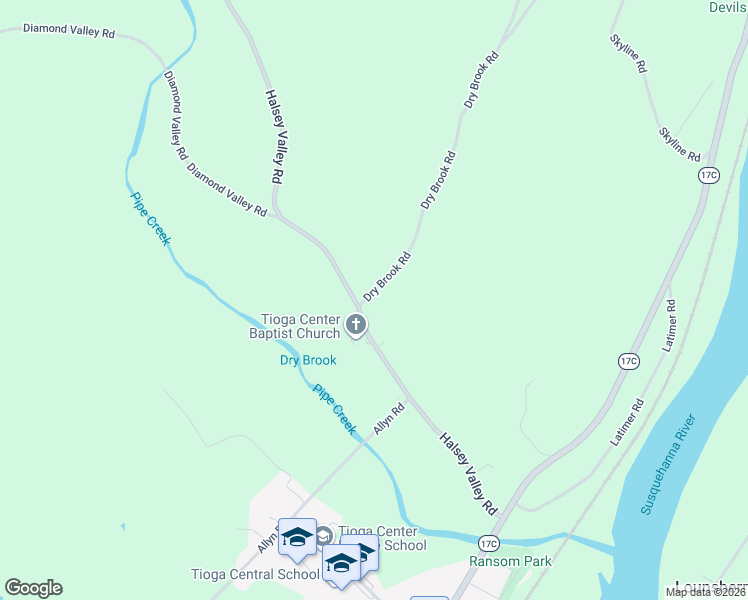 map of restaurants, bars, coffee shops, grocery stores, and more near 8 Dry Brook Rd in Barton