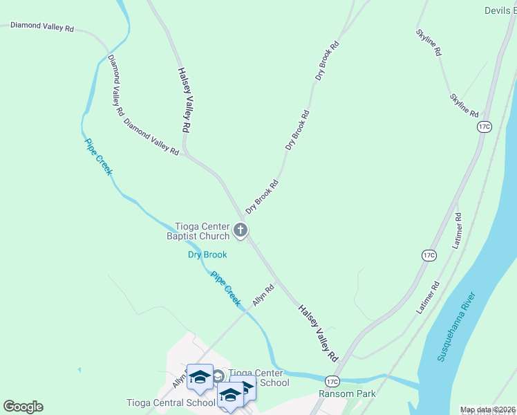 map of restaurants, bars, coffee shops, grocery stores, and more near 8 Dry Brook Road in Barton