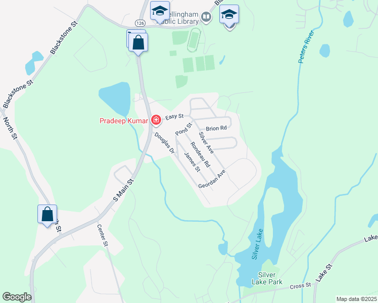 map of restaurants, bars, coffee shops, grocery stores, and more near 16 James Street in Bellingham