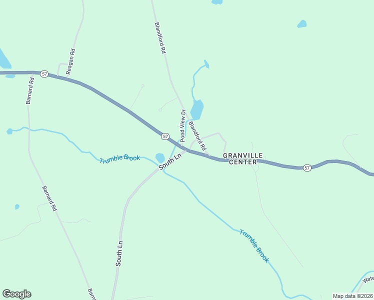 map of restaurants, bars, coffee shops, grocery stores, and more near 2 South Lane in Granville