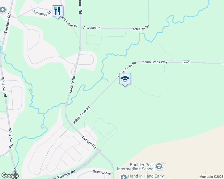 map of restaurants, bars, coffee shops, grocery stores, and more near 4705 Indian Creek Road in Marion
