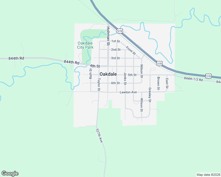 map of restaurants, bars, coffee shops, grocery stores, and more near Hohman Street in Oakdale