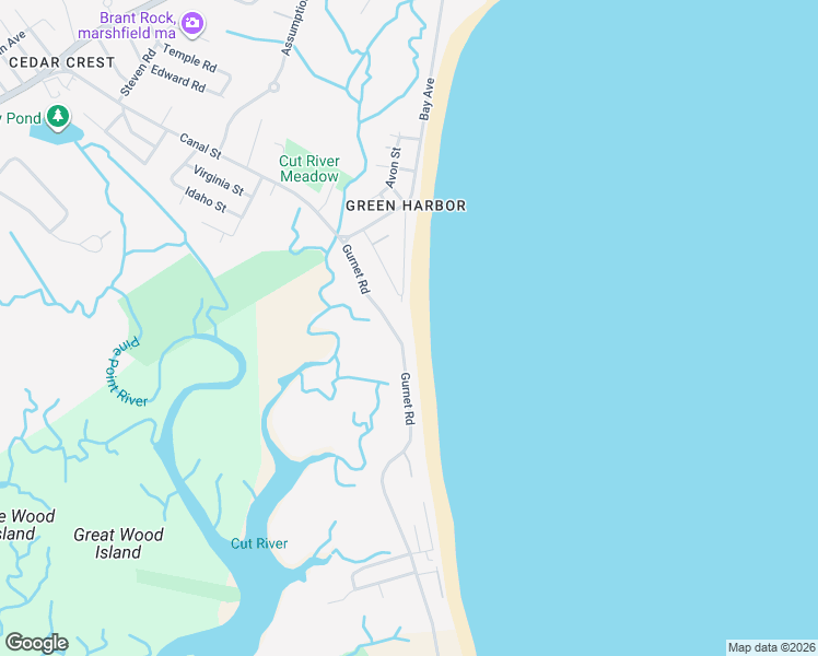 map of restaurants, bars, coffee shops, grocery stores, and more near 69 Gurnet Road in Duxbury