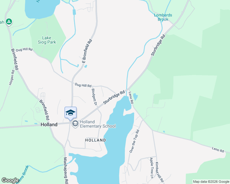 map of restaurants, bars, coffee shops, grocery stores, and more near 4 Dug Hill Road in Holland