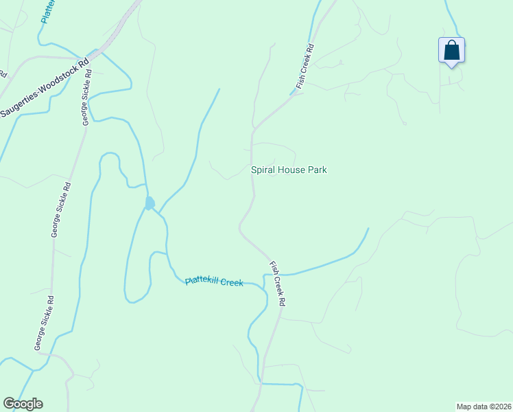 map of restaurants, bars, coffee shops, grocery stores, and more near 223 Fish Creek Road in Saugerties