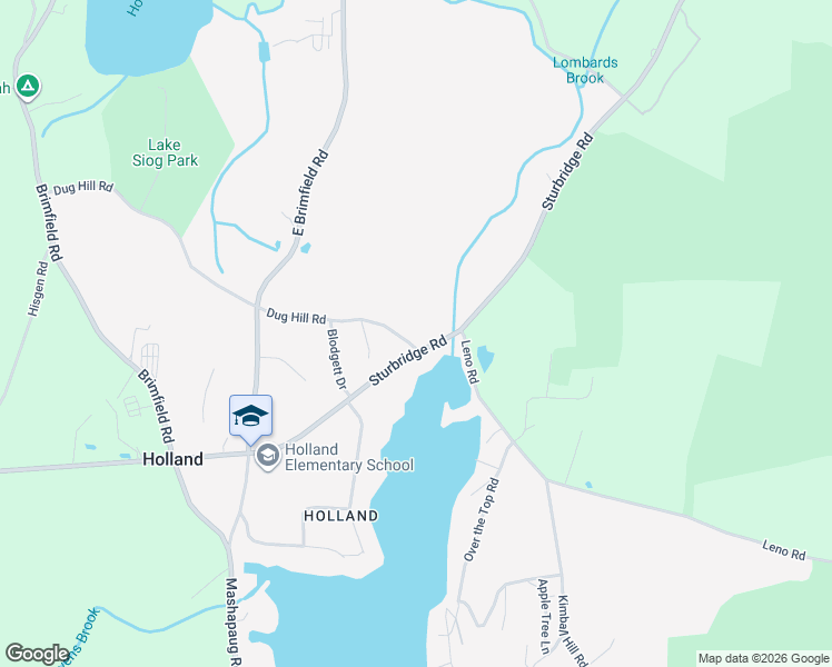 map of restaurants, bars, coffee shops, grocery stores, and more near 4 Dug Hill Road in Holland