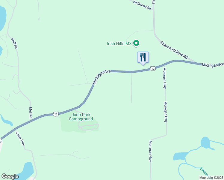 map of restaurants, bars, coffee shops, grocery stores, and more near 5353 Michigan Avenue in Tipton