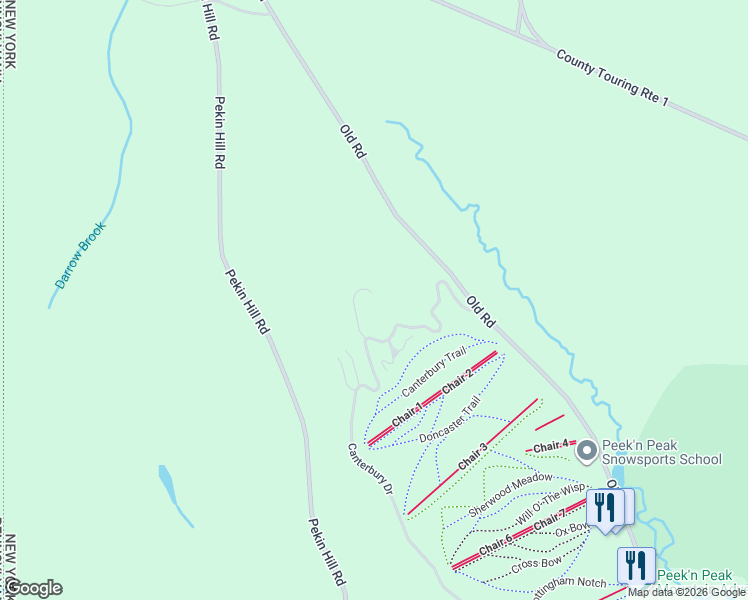 map of restaurants, bars, coffee shops, grocery stores, and more near 8029 Canterbury Drive in French Creek