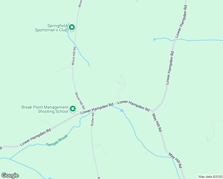 map of restaurants, bars, coffee shops, grocery stores, and more near 285 Lower Hampden Road in Monson