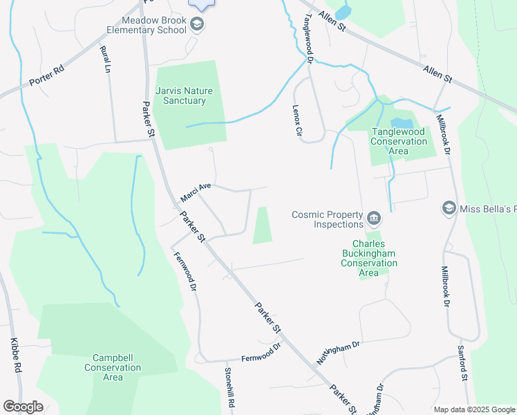 map of restaurants, bars, coffee shops, grocery stores, and more near 53 High Pine Circle in East Longmeadow