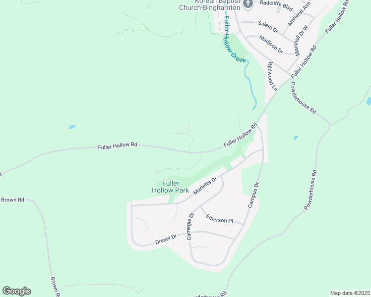 map of restaurants, bars, coffee shops, grocery stores, and more near 4099 Fuller Hollow Road in Vestal