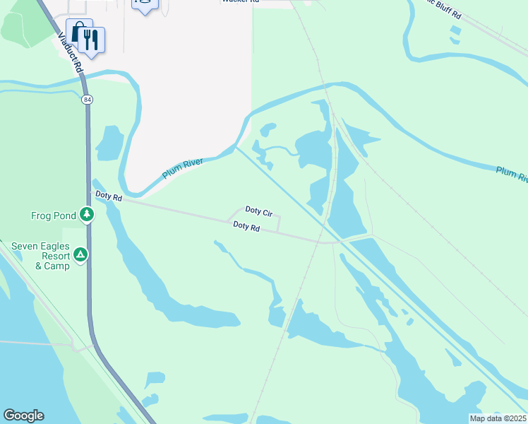 map of restaurants, bars, coffee shops, grocery stores, and more near 9840 Doty Circle in Savanna