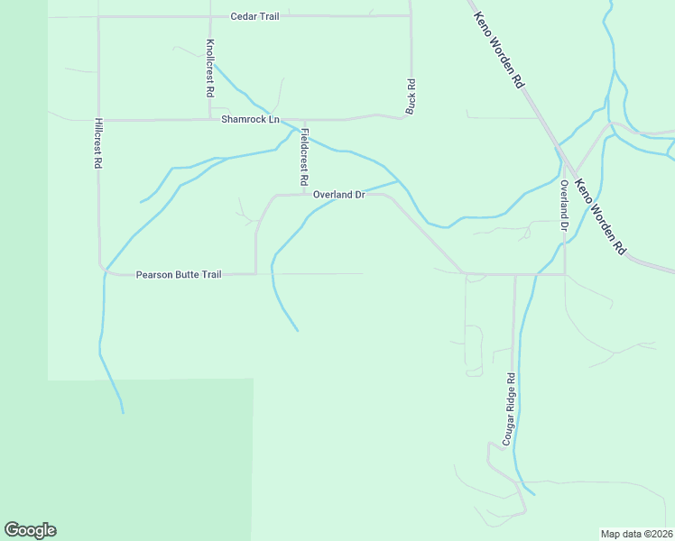 map of restaurants, bars, coffee shops, grocery stores, and more near 12929 Pearson Butte Trail in Klamath Falls