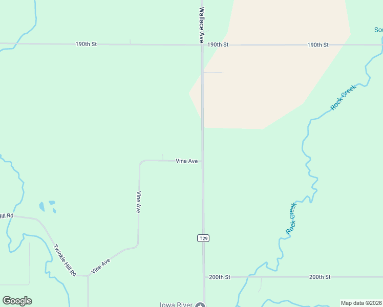 map of restaurants, bars, coffee shops, grocery stores, and more near 1905 Vine Avenue in Marshalltown