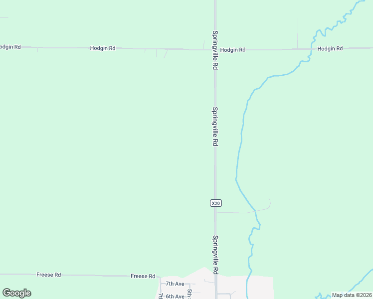 map of restaurants, bars, coffee shops, grocery stores, and more near 2914 Springville Road in Springville