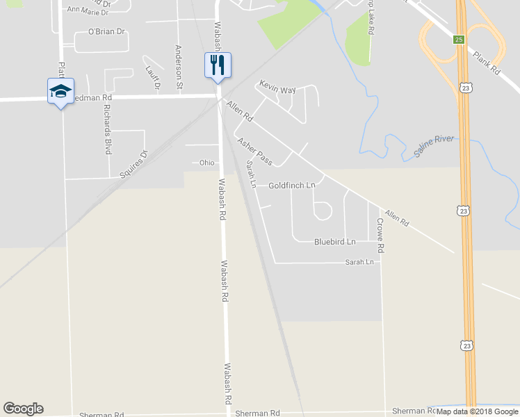 map of restaurants, bars, coffee shops, grocery stores, and more near Sarah Lane in Milan