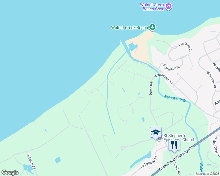 map of restaurants, bars, coffee shops, grocery stores, and more near 6775 Manchester Beach Road in Fairview