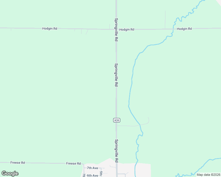 map of restaurants, bars, coffee shops, grocery stores, and more near 2914 Springville Road in Springville