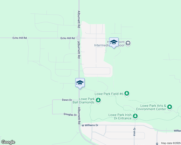 map of restaurants, bars, coffee shops, grocery stores, and more near 840 Oak Park Circle in Marion