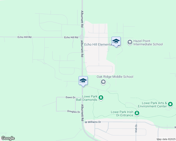 map of restaurants, bars, coffee shops, grocery stores, and more near 890 Oak Park Circle in Marion