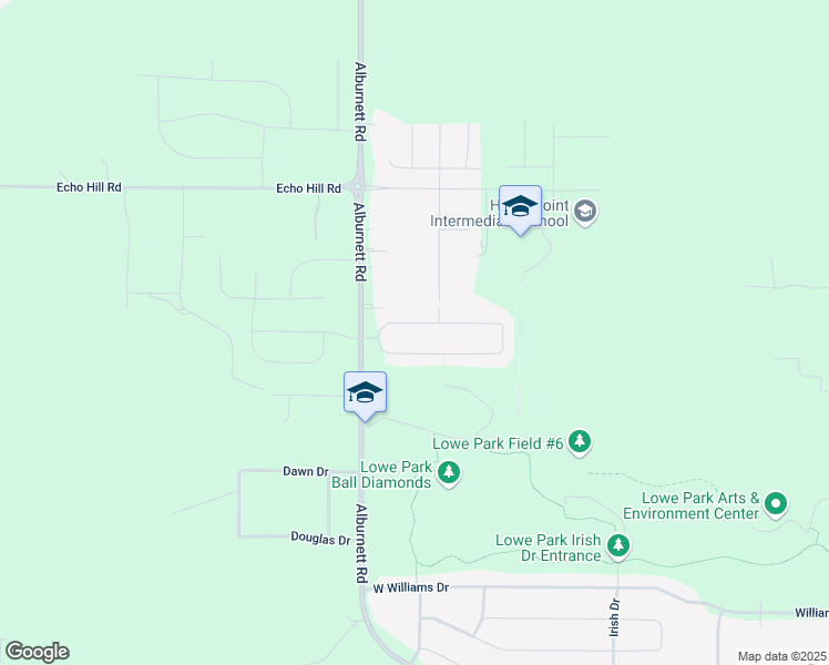 map of restaurants, bars, coffee shops, grocery stores, and more near 840 Oak Park Circle in Marion