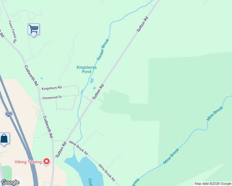 map of restaurants, bars, coffee shops, grocery stores, and more near 90B Sutton Road in Webster