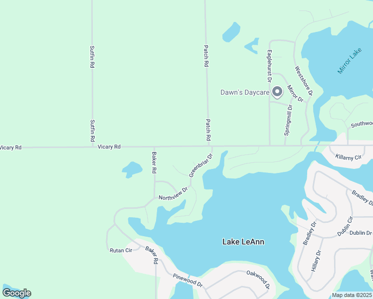 map of restaurants, bars, coffee shops, grocery stores, and more near 11175 Vicary Road in Jerome