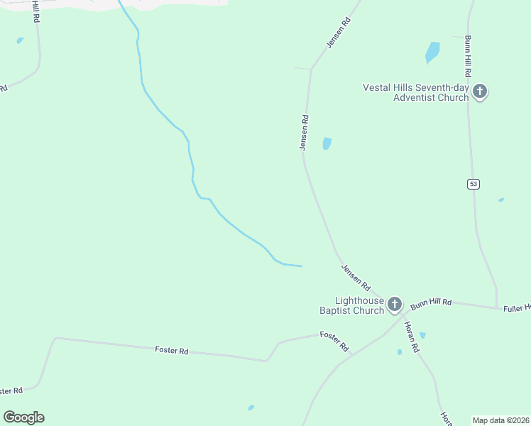 map of restaurants, bars, coffee shops, grocery stores, and more near 840 Jensen Road in Vestal