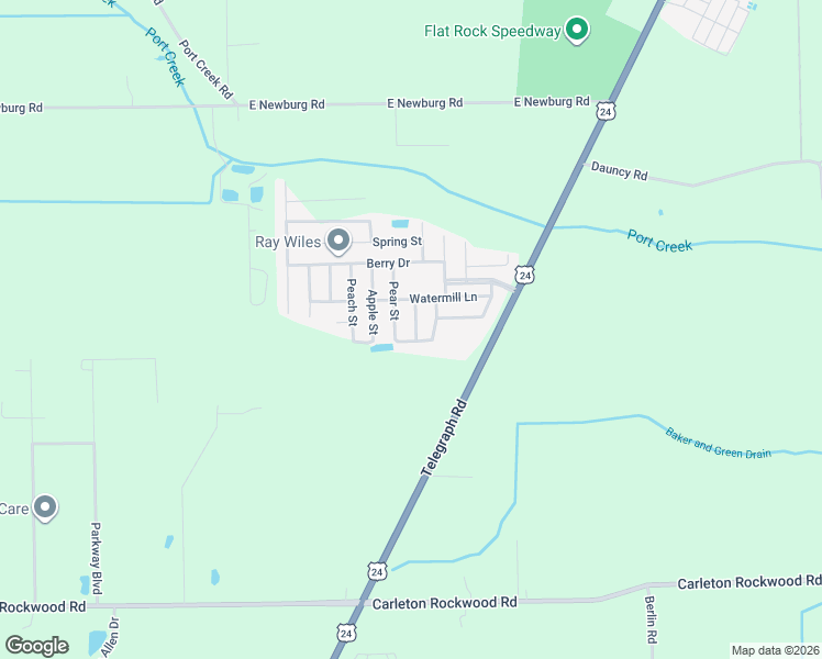 map of restaurants, bars, coffee shops, grocery stores, and more near 13442 Pear Street in Carleton