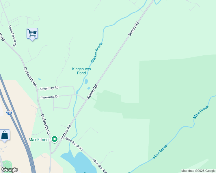 map of restaurants, bars, coffee shops, grocery stores, and more near 92 Sutton Road in Webster