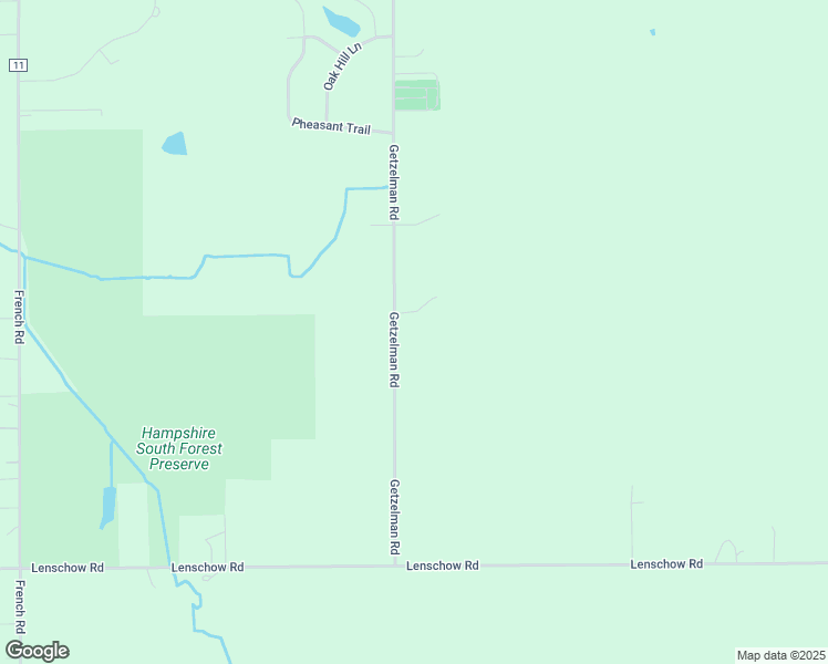 map of restaurants, bars, coffee shops, grocery stores, and more near 14N495 Getzelman Road in Hampshire
