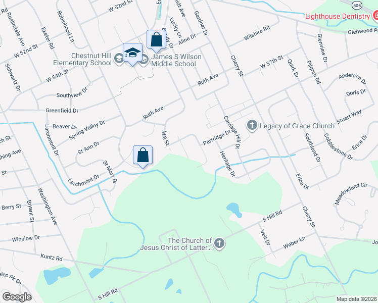 map of restaurants, bars, coffee shops, grocery stores, and more near 5908 Beacon Hill Ln in Erie